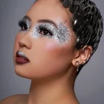 modele maquillage argenté loreen